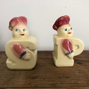 Vintage Chef S & P Letter Salt and Pepper Shakers
